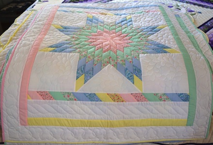 Lone Star Amish Infant Quilt full view