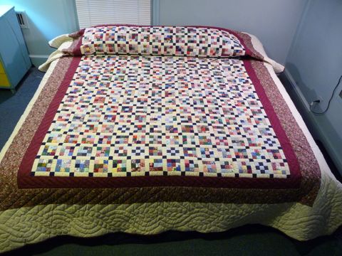 Amish Postage Stamp Quilt Full View
