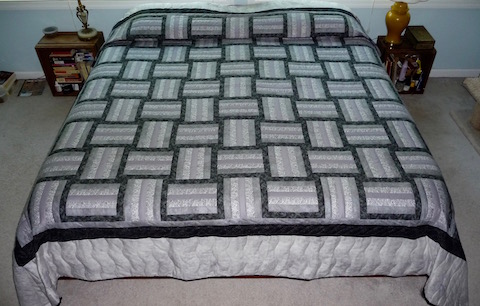 Amish Quilt for Sale Roman Bars Fence Post