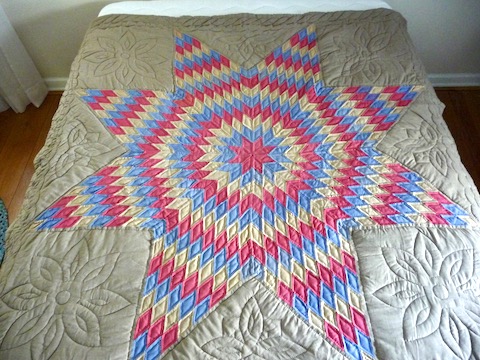 Amish quilt for Sale Lone Star Pattern