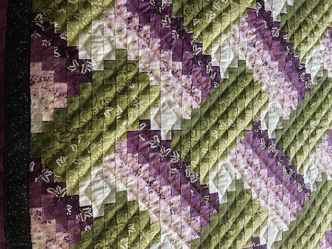 handmade Amish quilt for sale Bargello Quilt