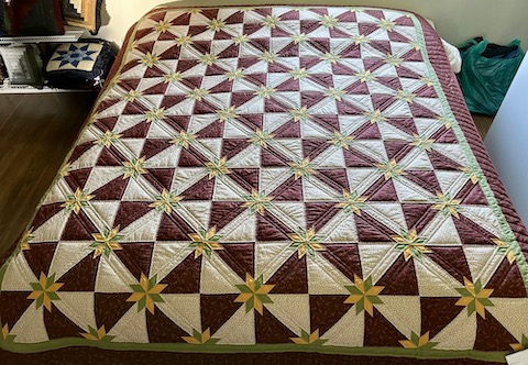 Hunters star amish quilt pattern