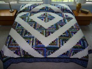 Amish queen quilt for sale Log Cabin Quilt