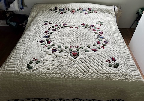Amish quilts for Sale Heart of Roses