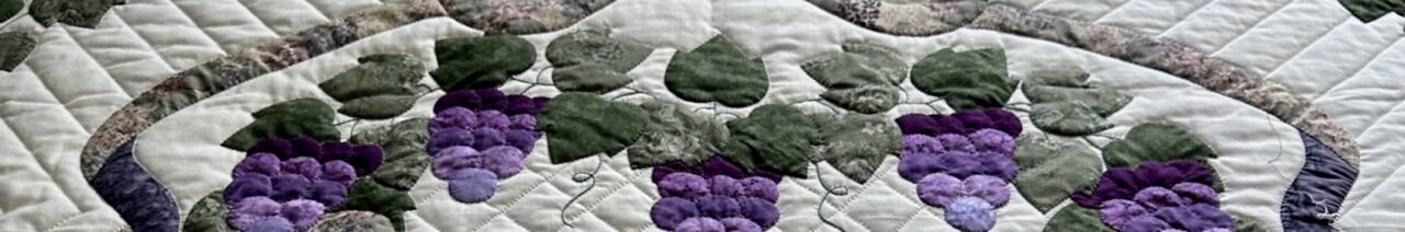 Amish Quilt for Sale Applique Country Grapes
