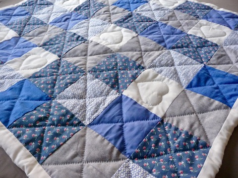 Patchwork baby quilt pattern