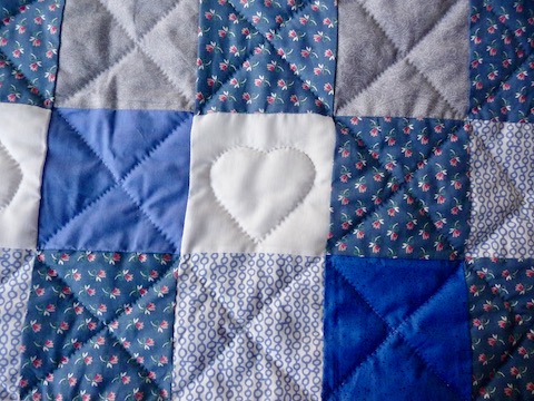 Patchwork baby quilt for sale