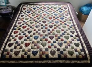 New Amish quilt for sale 9 patch