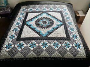 Stars Over the Georgetown Path Amish quilt for sale