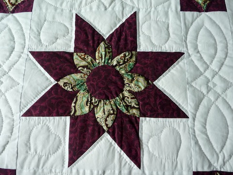 Amish quilt for sale Star Dahlia