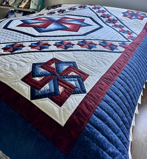 Spin Star Amish Quilt for sale