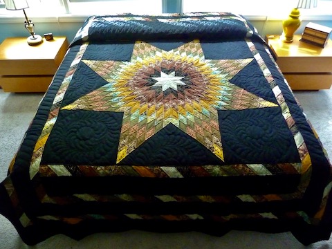 Lone Star Amish Quilt Pattern