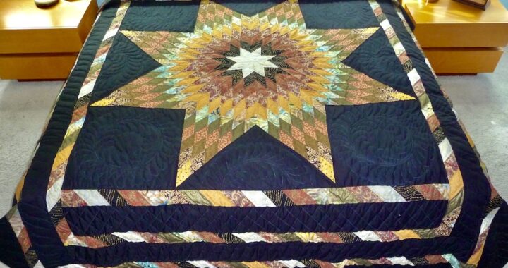 handmade Lone Star Amish Quilts for sale