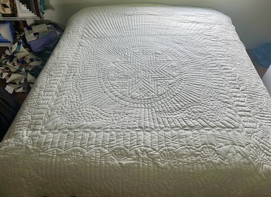 Hand quilted Amish Star Quilt