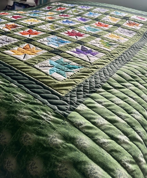 Amish Maple Leaf Quilt for sale