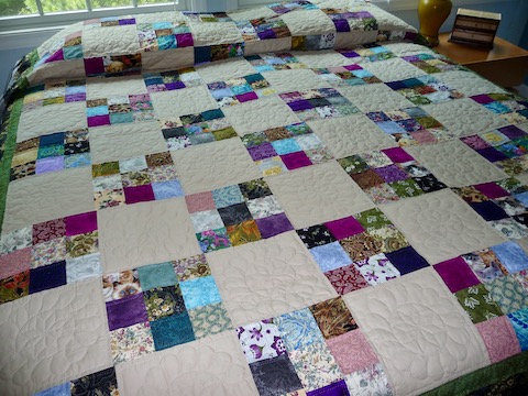 Handmade Amish 9 Patch Quilt