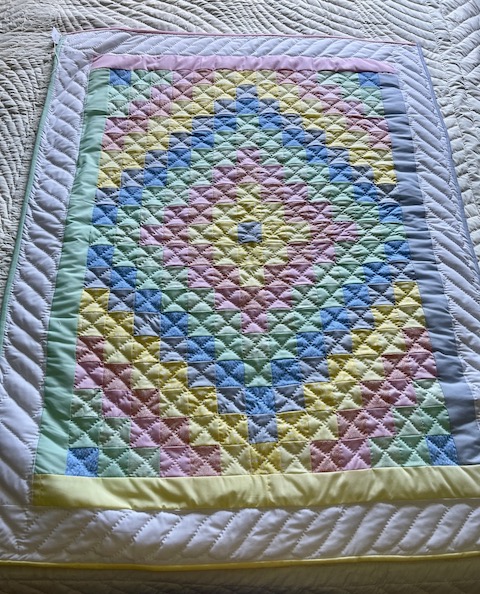 Handmade Amish Baby Quilt for Sale