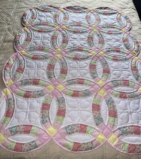 Amish baby Quilts for sale Double Wedding Ring