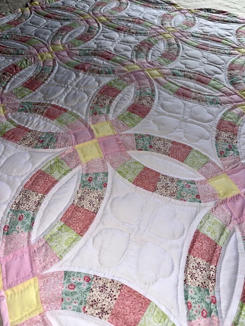 Amish Baby Quilt for Sale Double Wedding Ring
