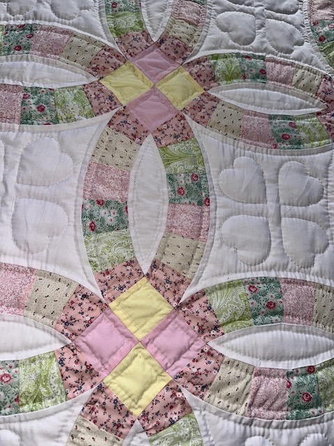 Double Wedding Ring Amish Baby Quilt