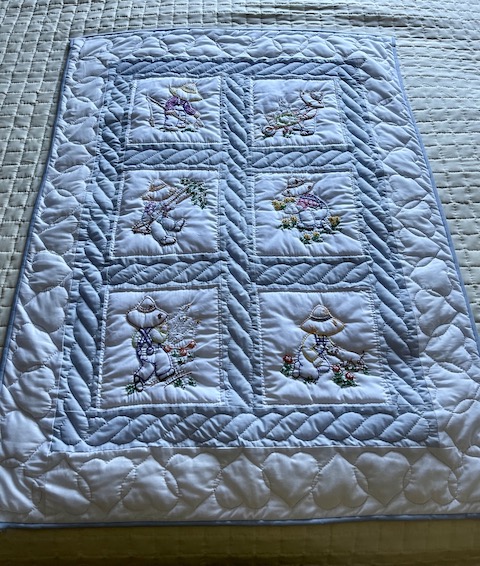 Amish baby quilt for sale Overall Sam