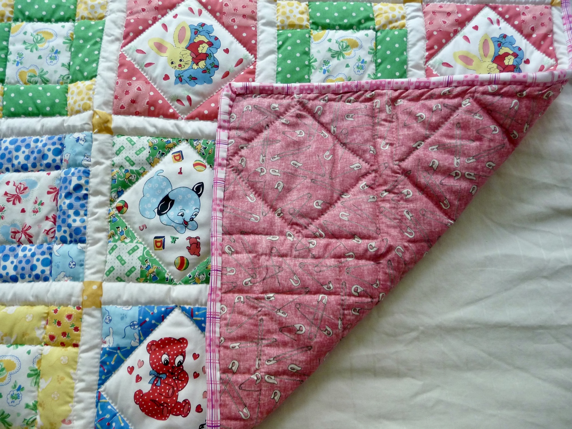Baby Animals Amish Infant Quilt