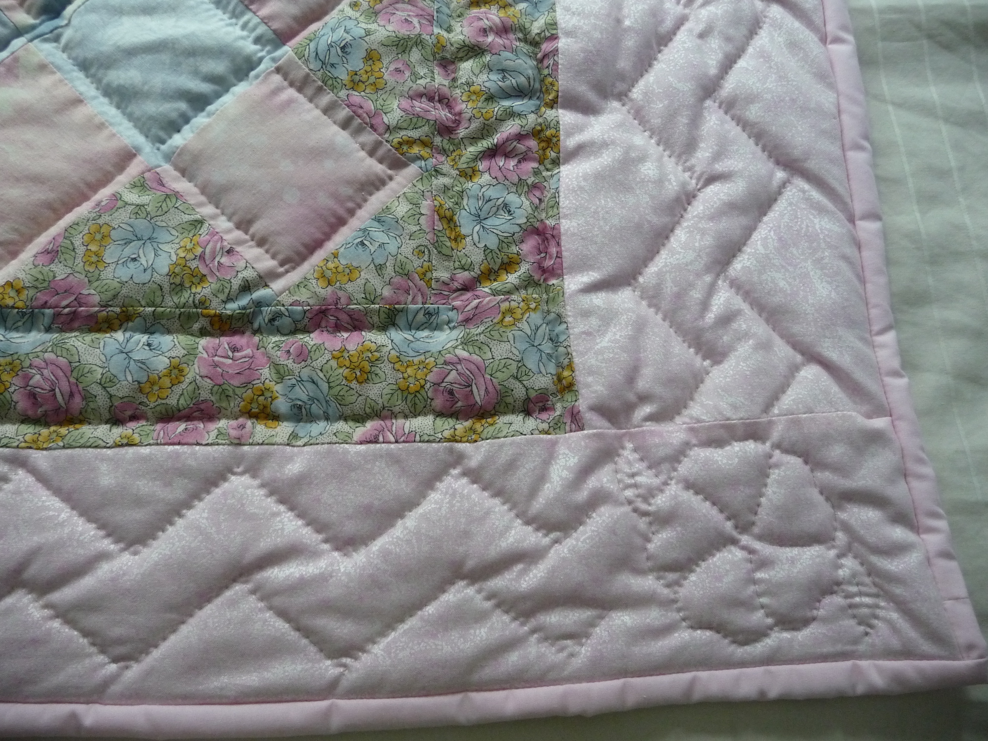 Amish Patchwork baby quilt for sale