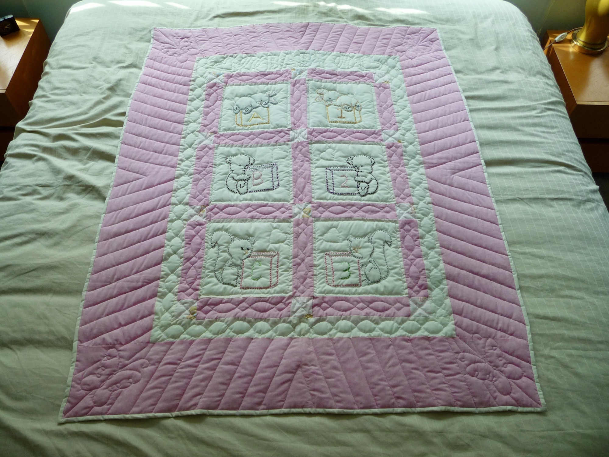 Handmade Amish Baby Quilt