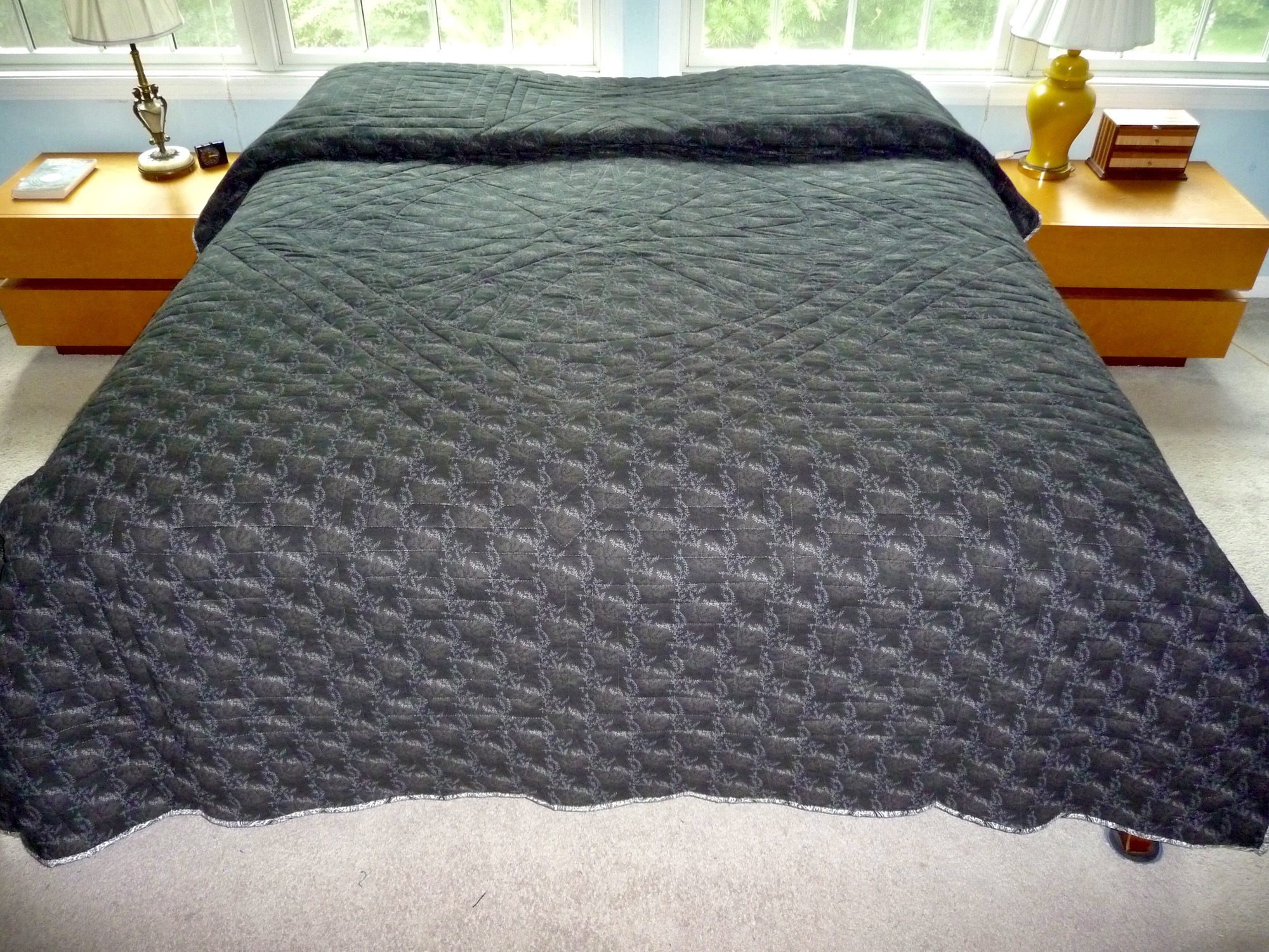 Mariners Compass Amish Quilt for Sale
