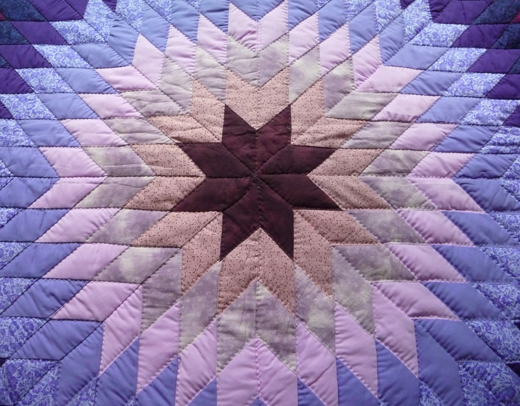 Improved Lone Star Amish quilt