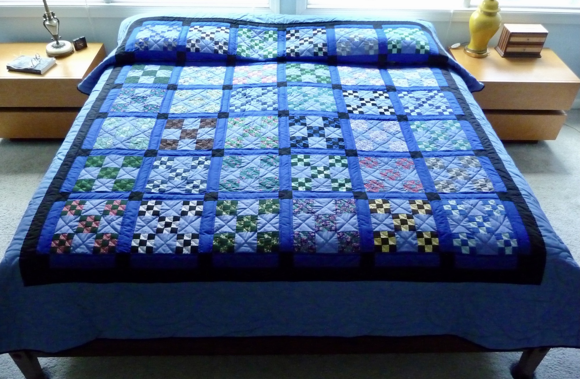 Double 9 Patch Amish quilt pattern