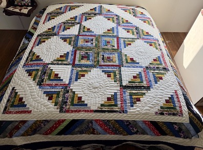 Amish Quilt for sale Star Log Cabin