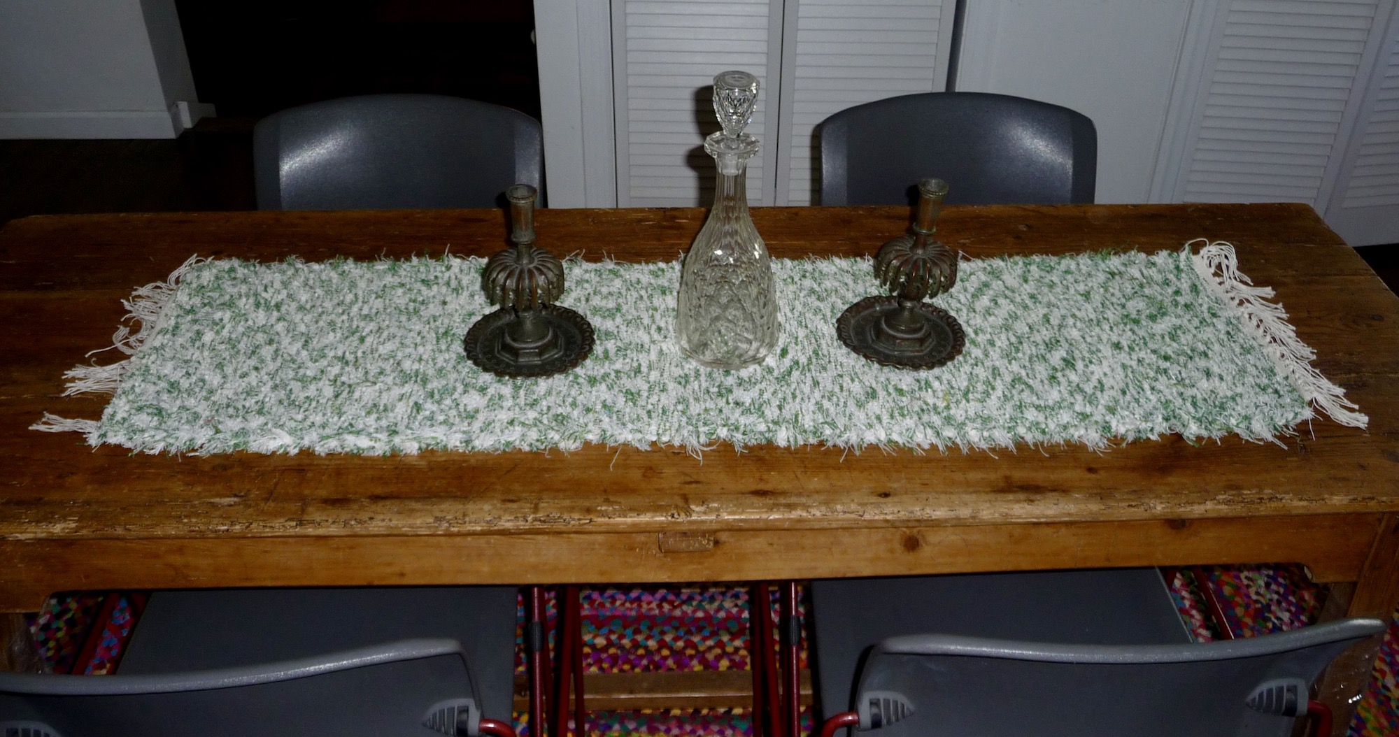 handwoven Amish Table Runner for sale