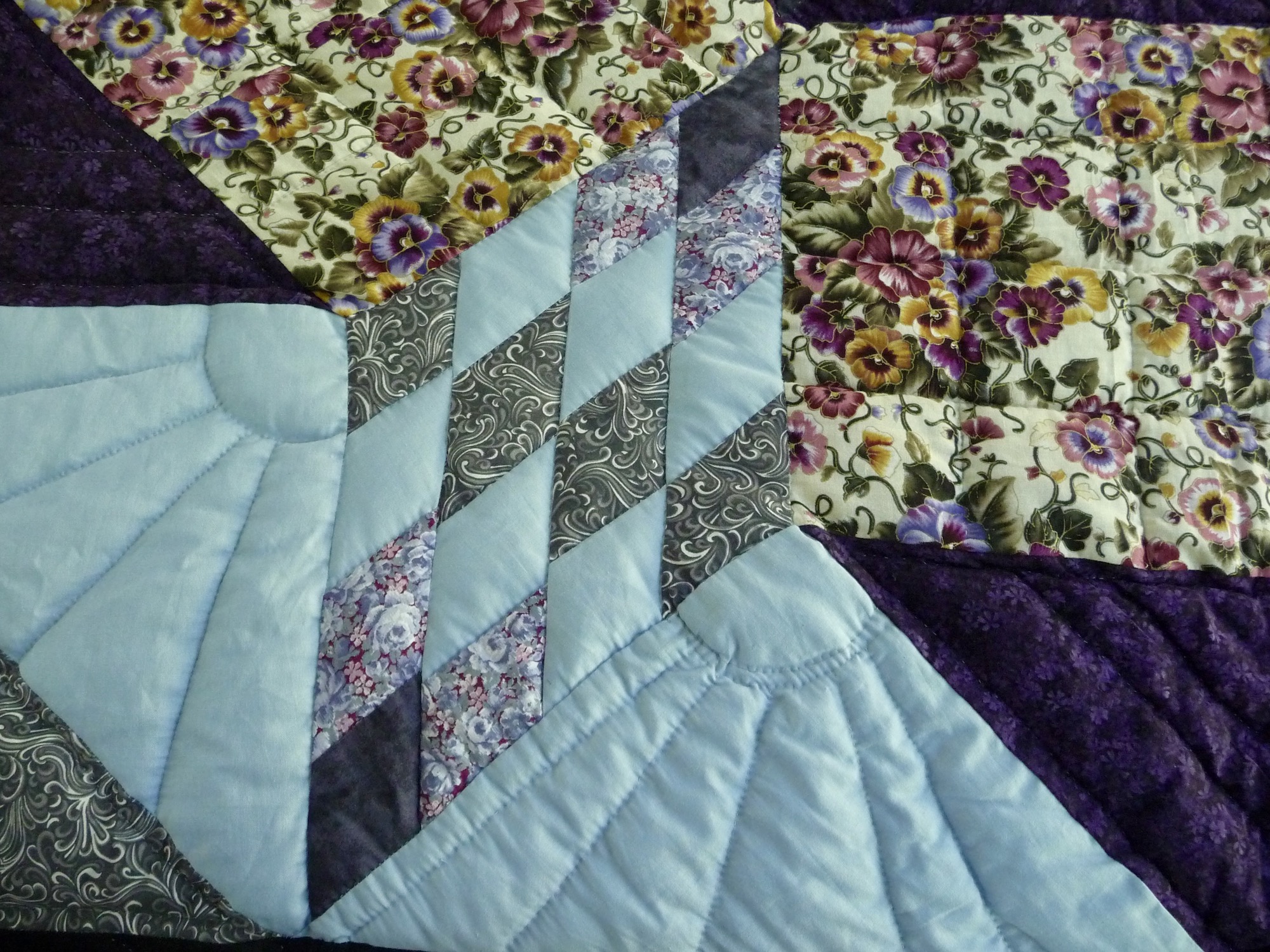 Mardi Gras Star Amish Quilt for sale