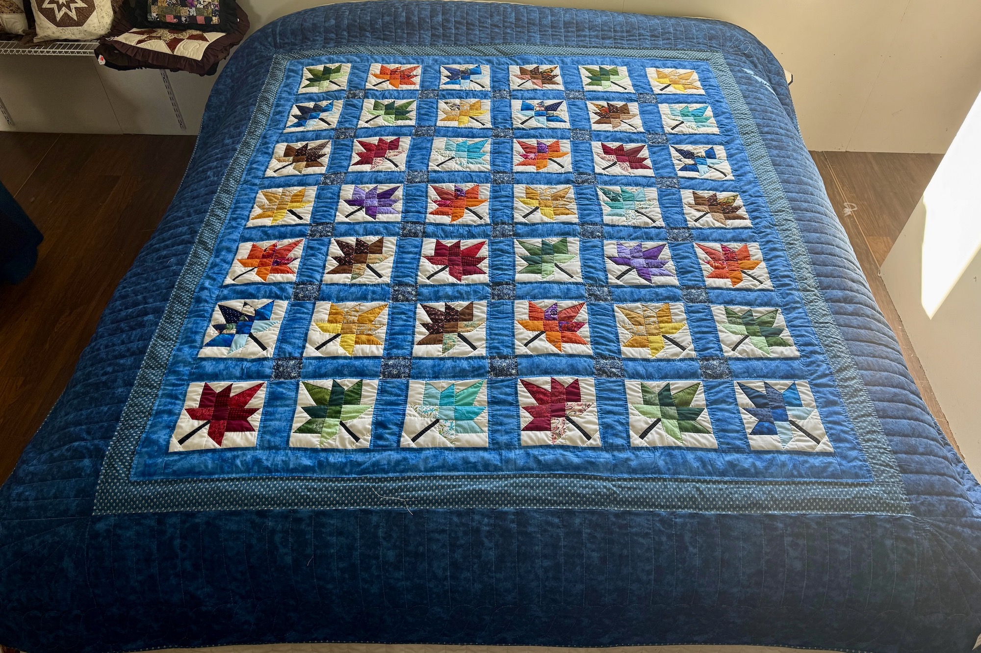 Handmade Amish Maple Leaf Quilt for sale