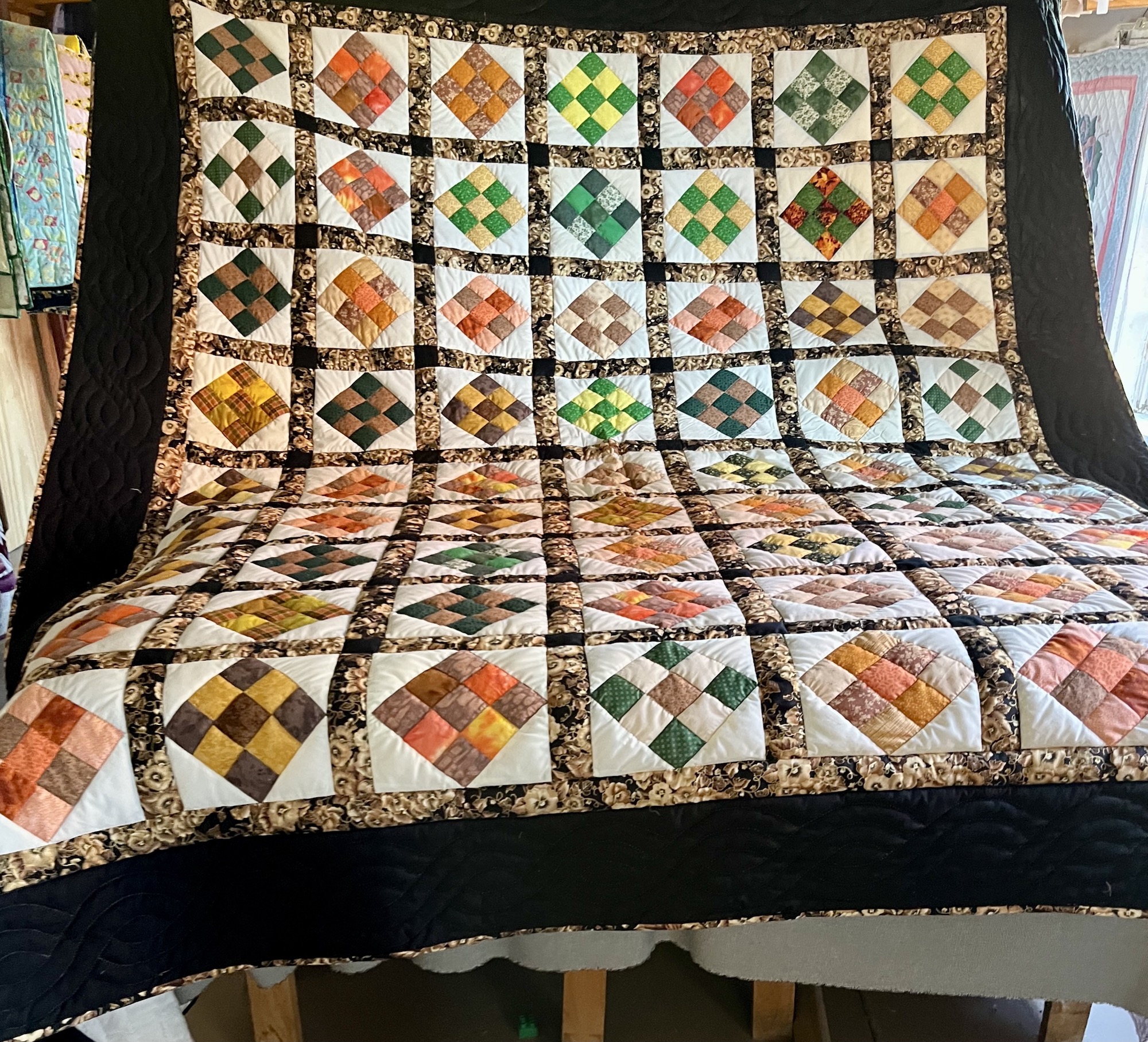 Amish quilt for sale Nine Patch