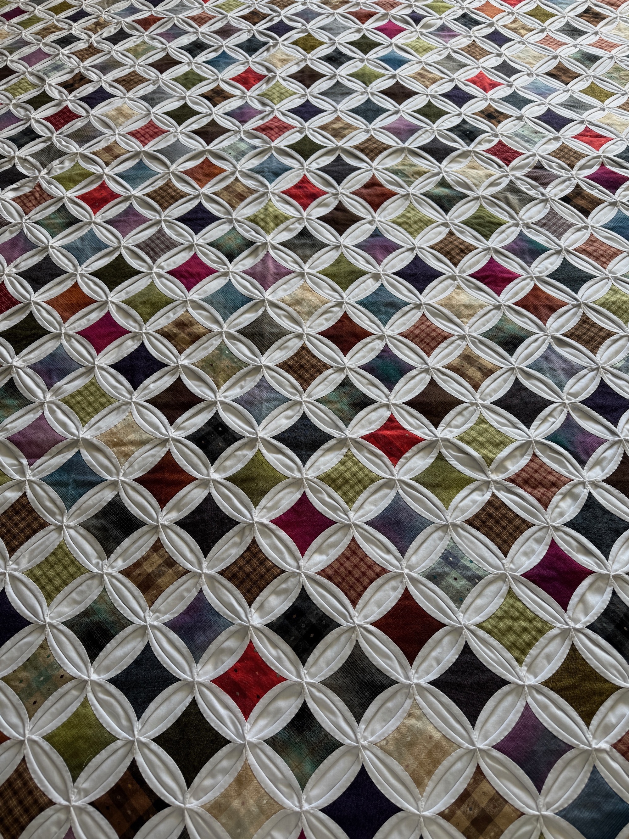Cathedral Windows Amish quilt for sale