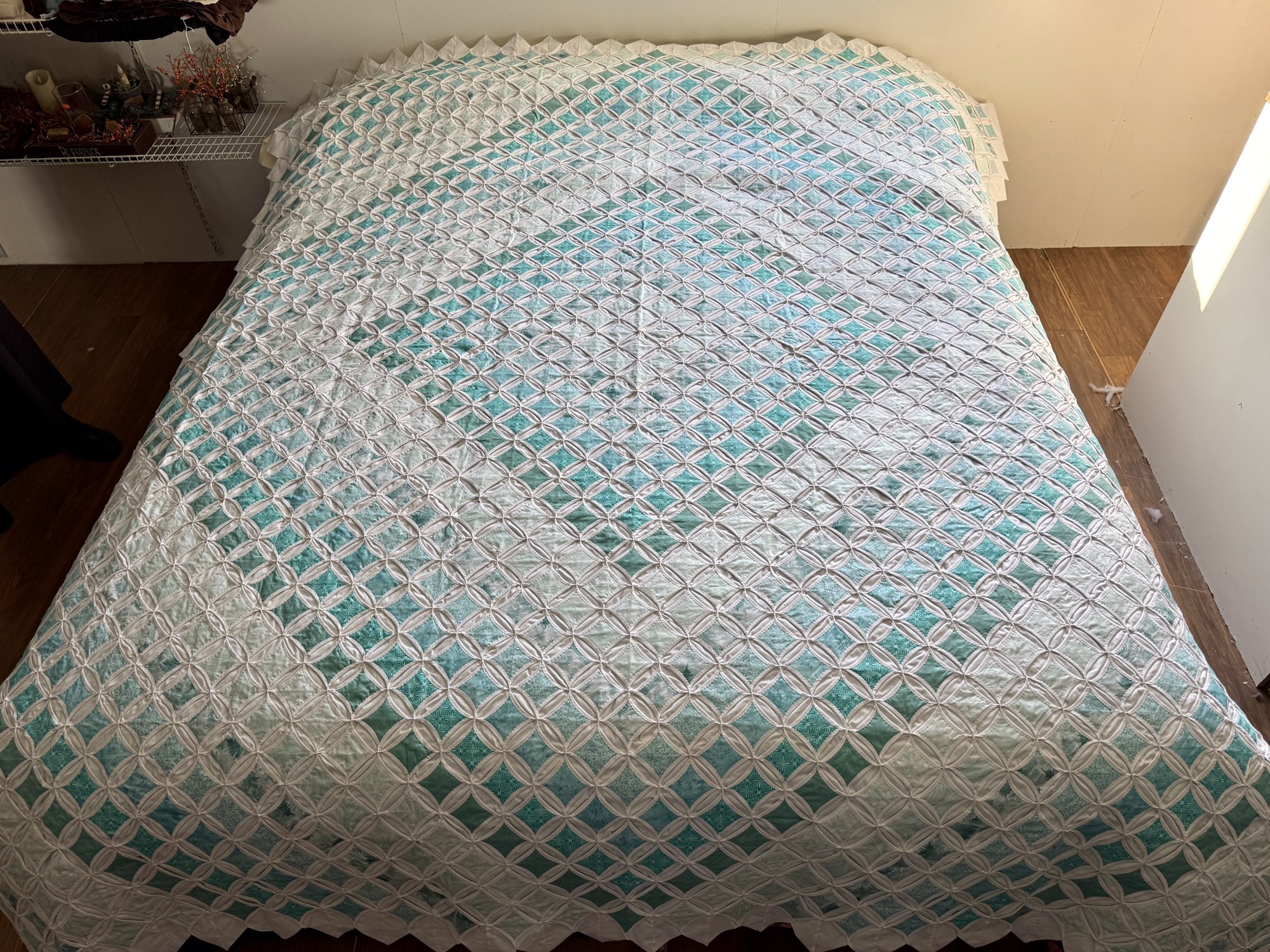 Amish quilt for sale Cathedral Windows