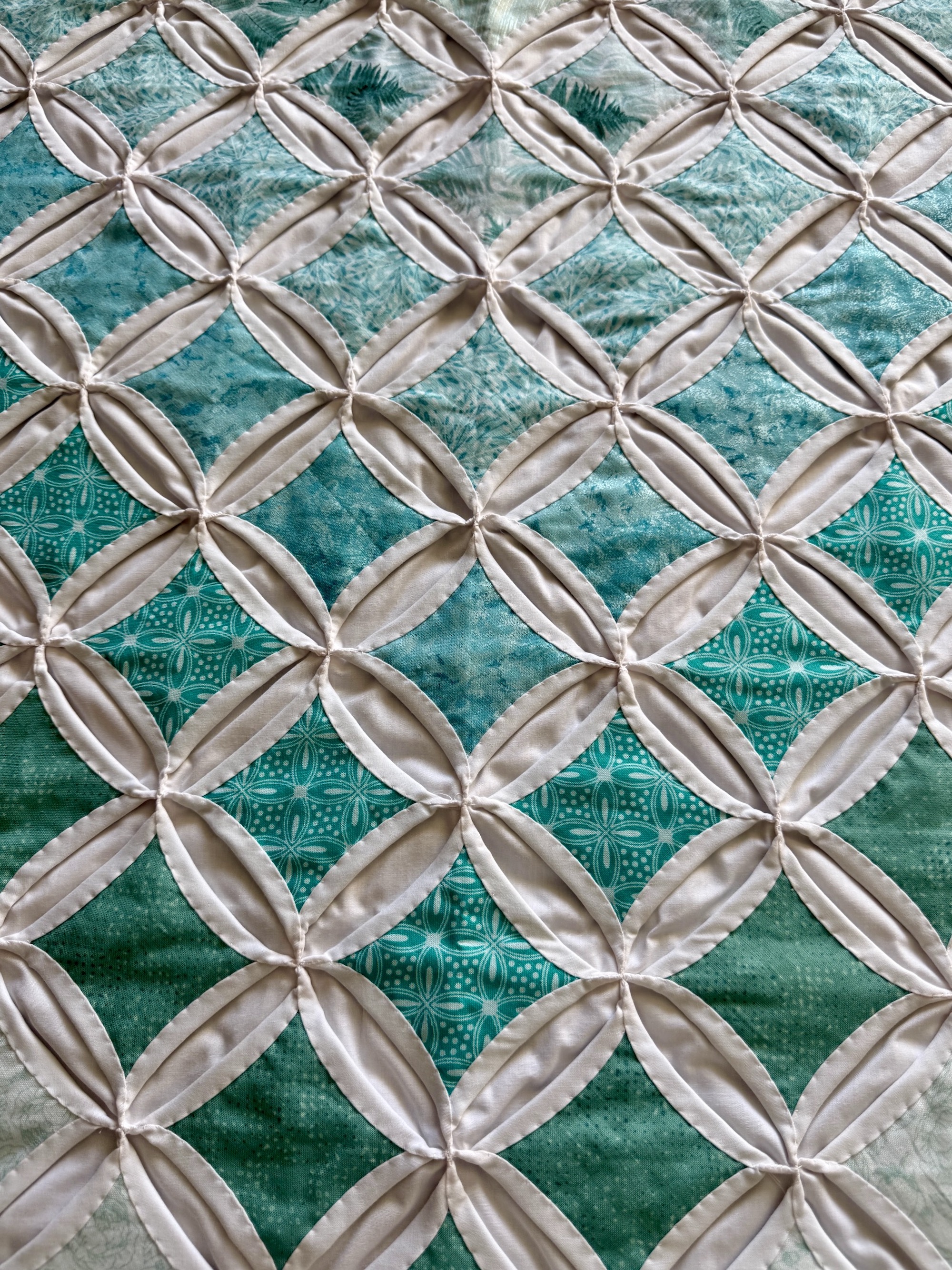Cathedral Windows New Amish King Quilt for Sale