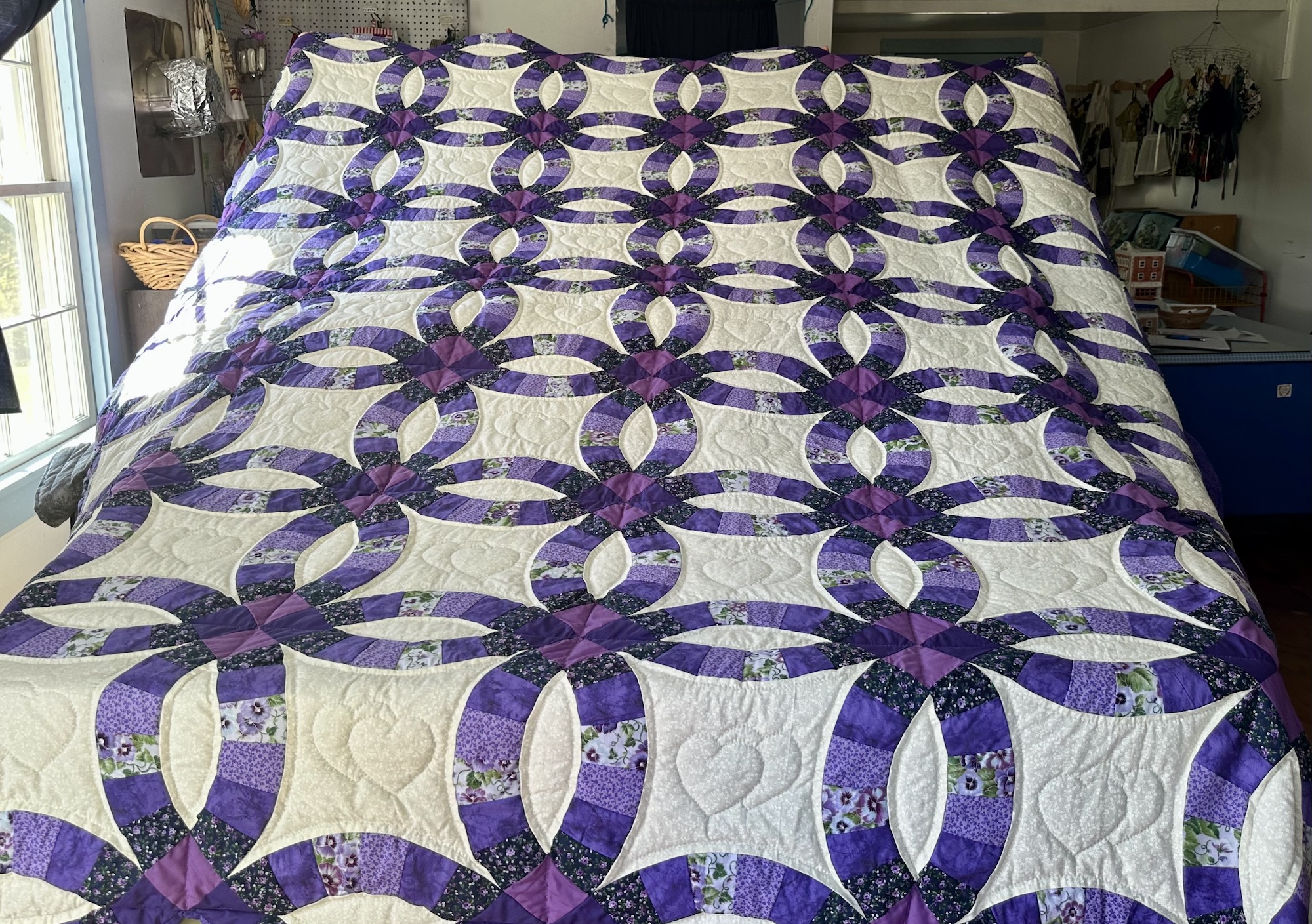 Double Wedding Ring Amish Quilt Pattern