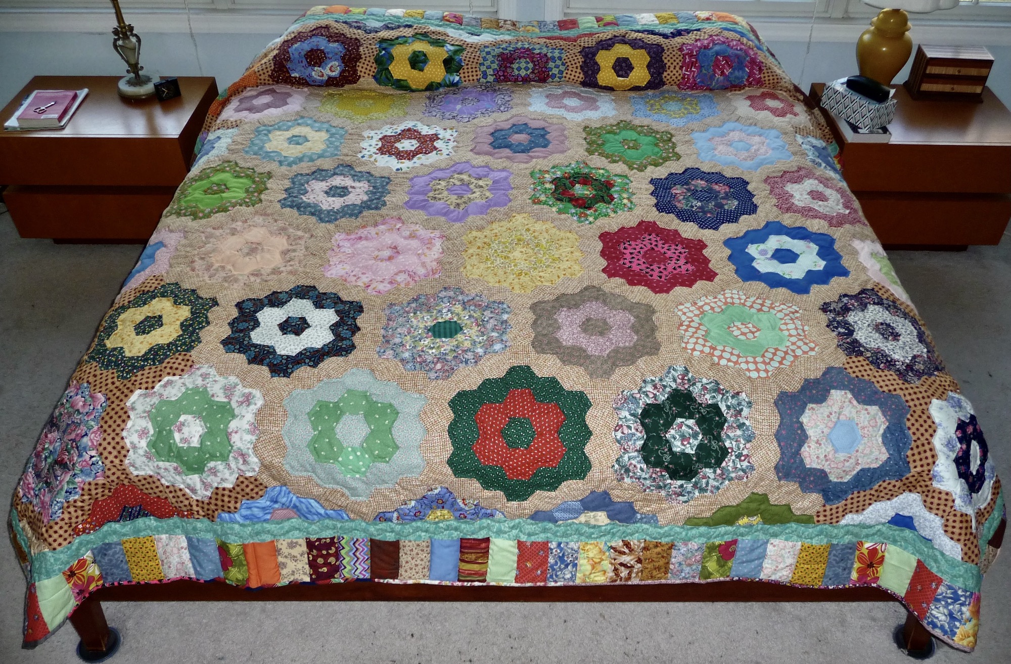 Amish Flower Garden Quilts for sale