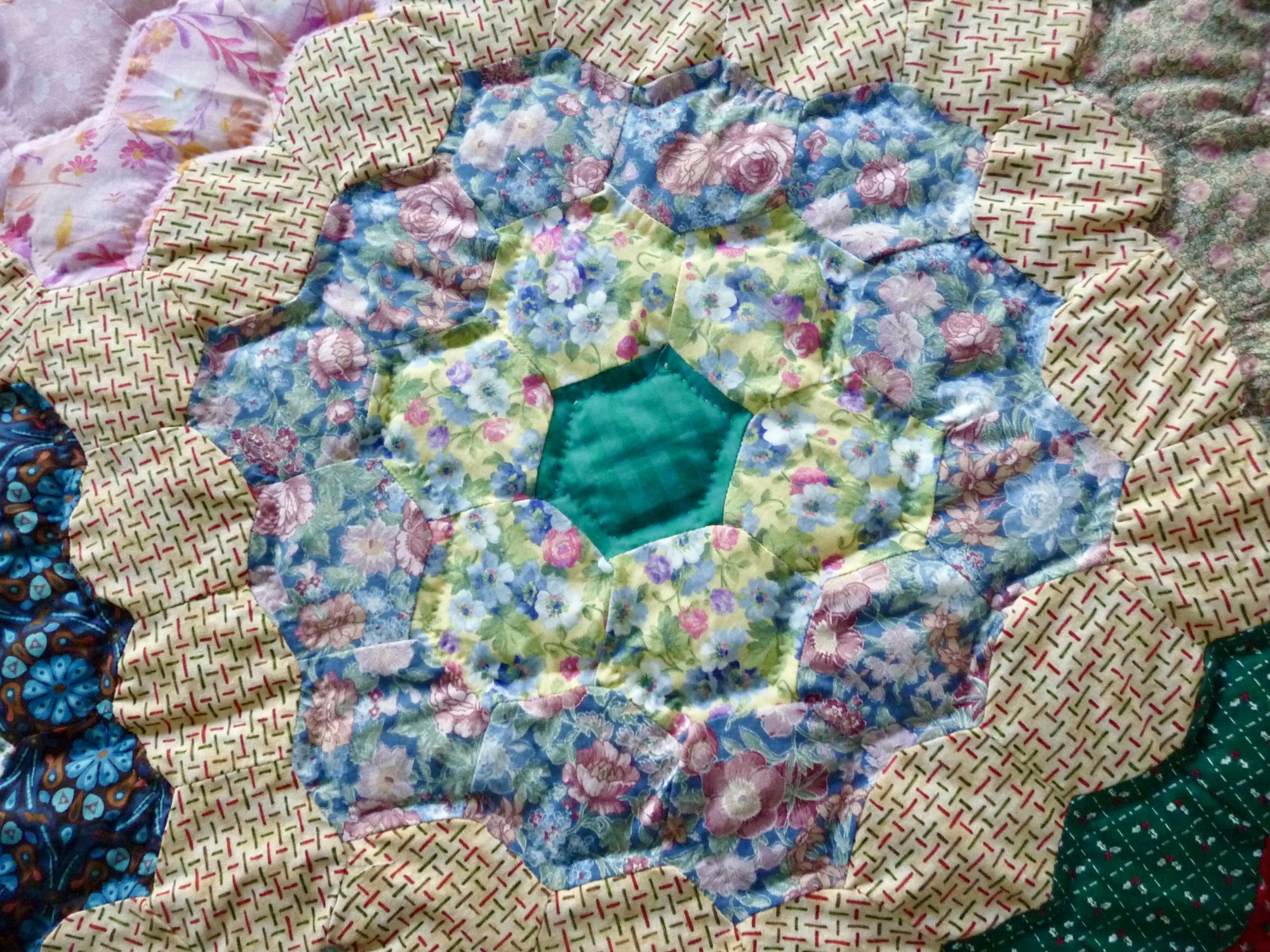 Amish Flower Garden Quilt