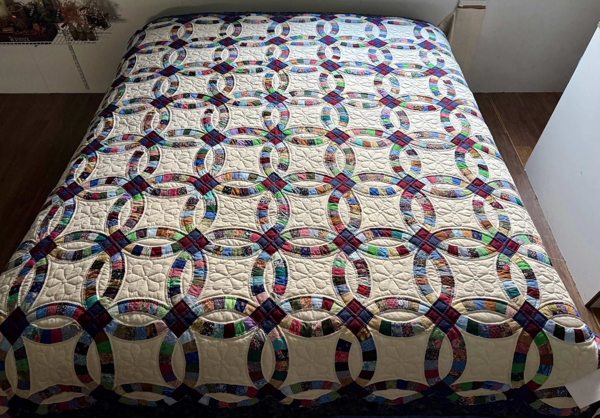 Amish quilt for sale Double Wedding Ring