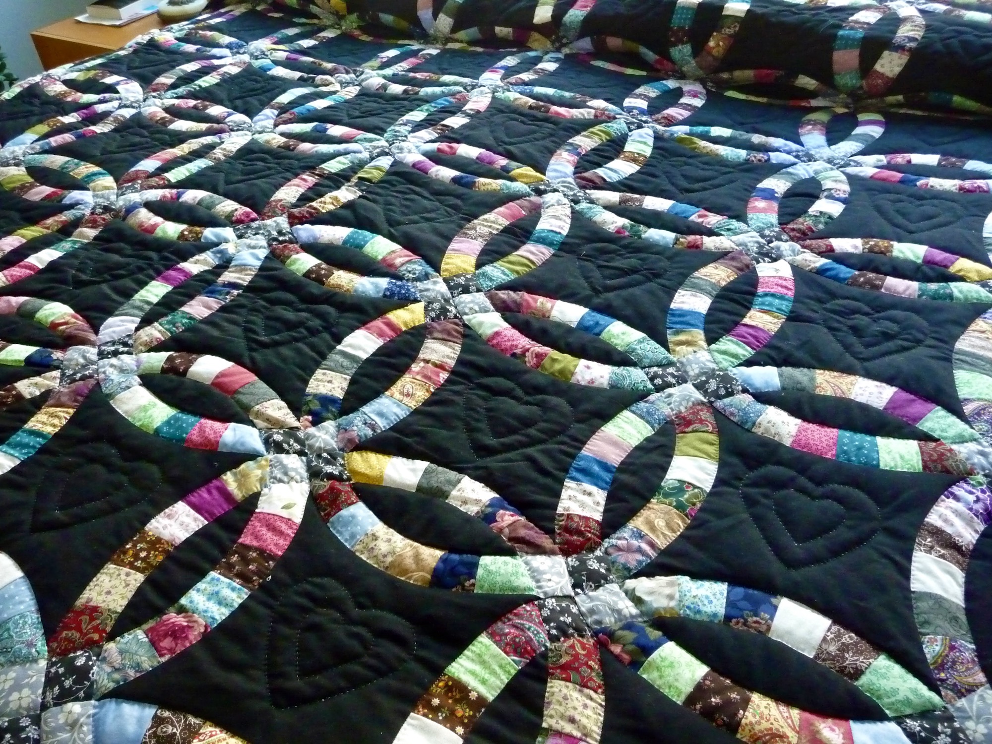 New Amish Quilt for Sale Double Wedding Ring