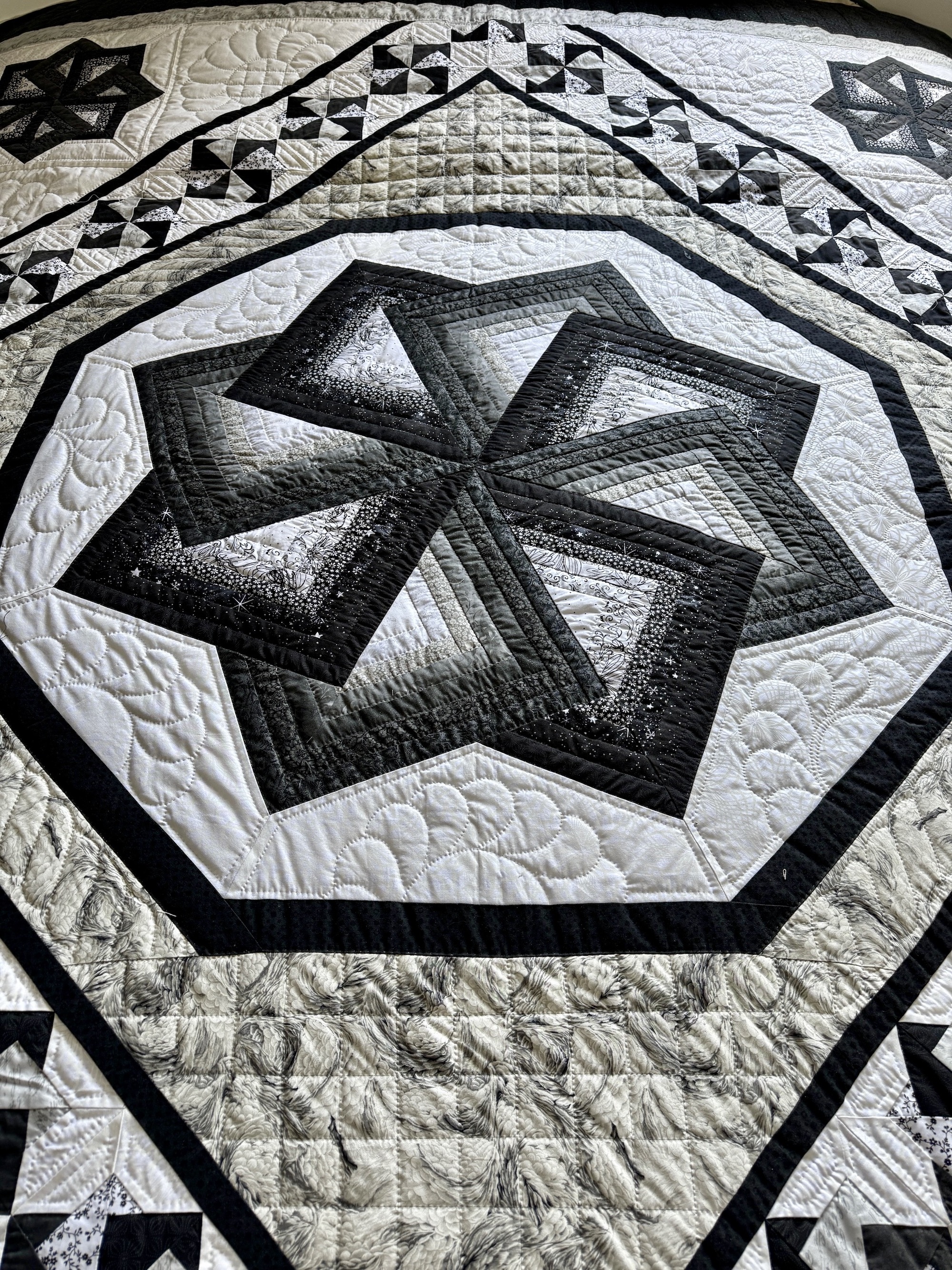 Amish quilt for sale Spinning Star