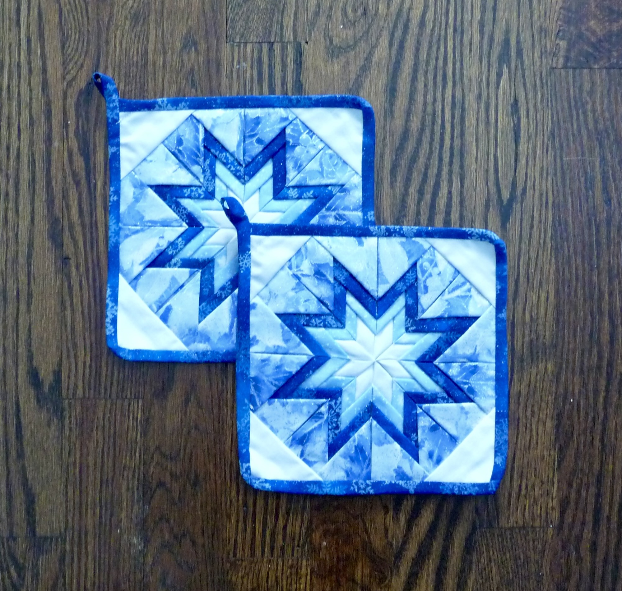 Folded Star Pot Holders