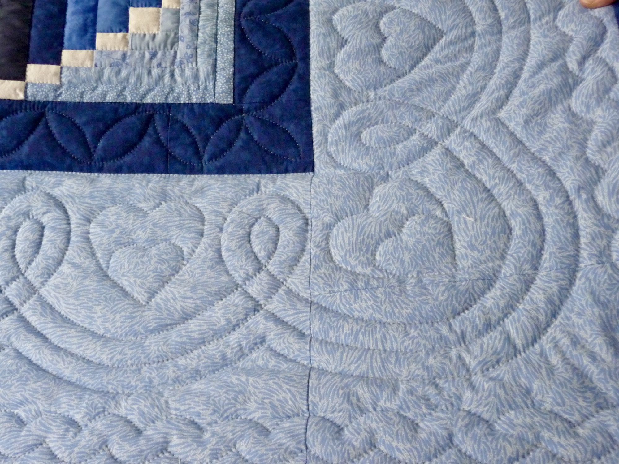 Log Cabin Stepping Stones Amish Quilt for Sale