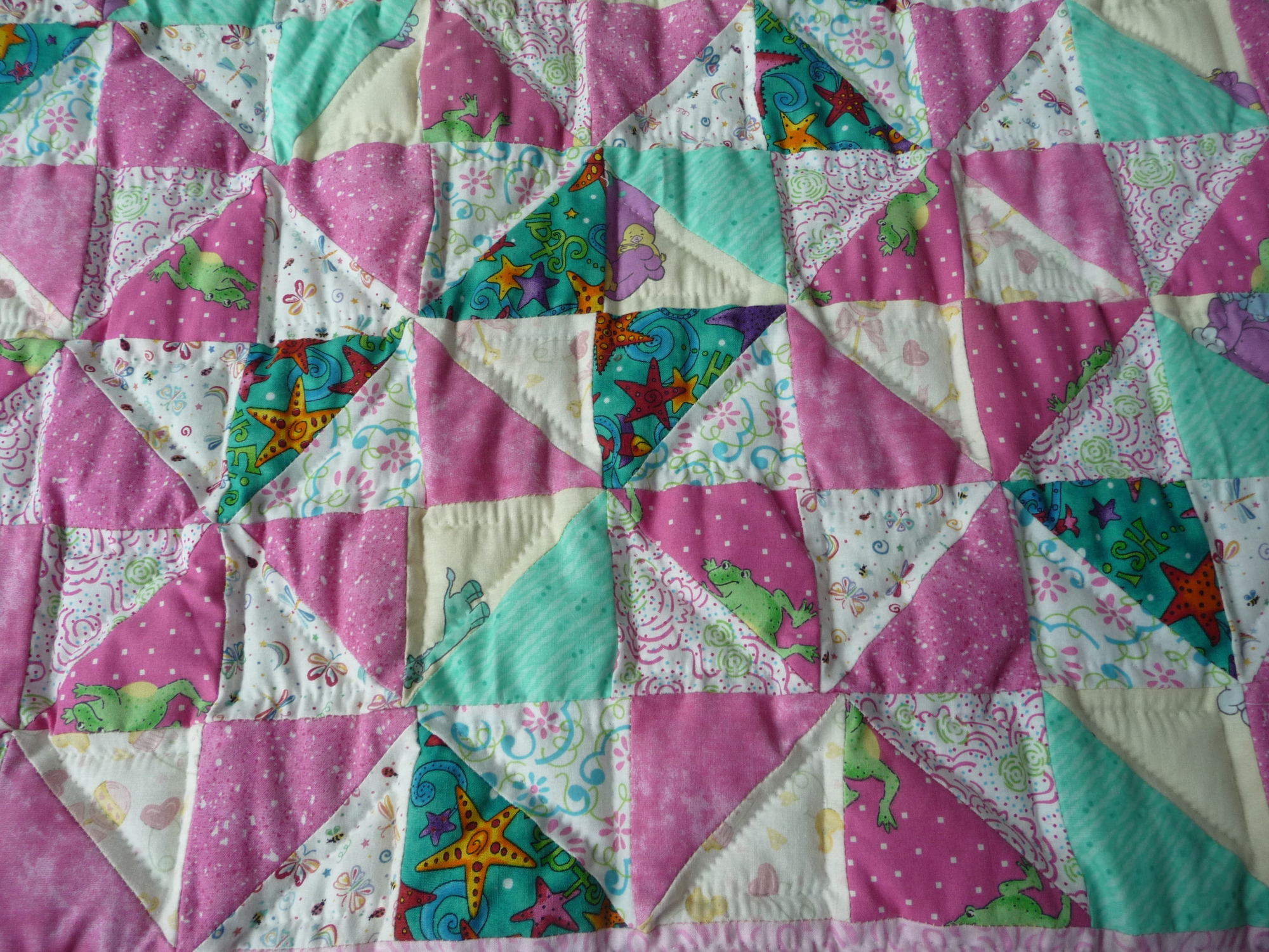 Amish Baby Quilt for Sale Broken Dishes pattern