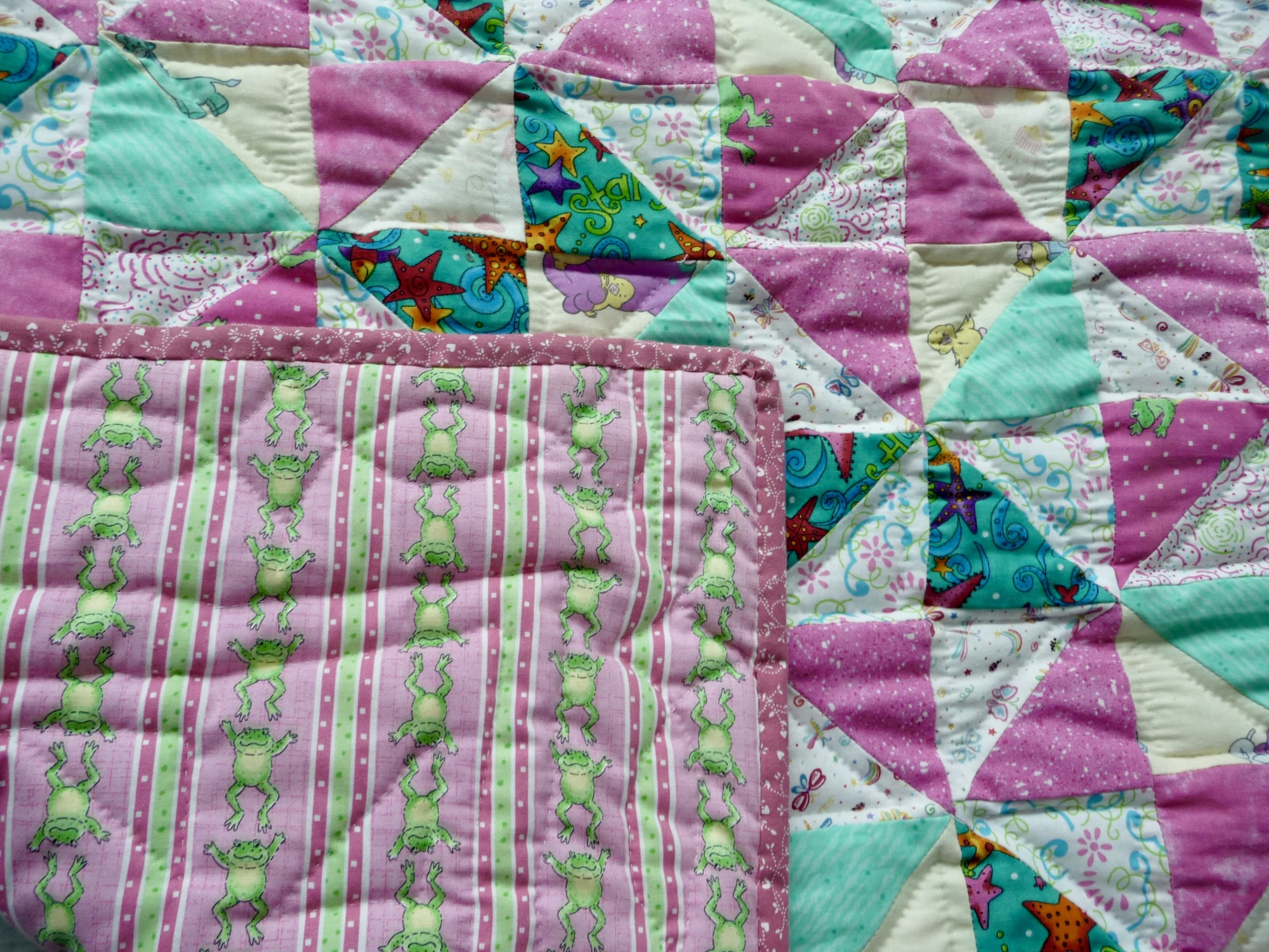 Broken Dishes Amish Baby Quilt for sale