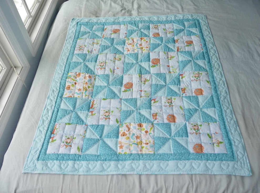 Pinwheel Amish Baby Quilts for sale